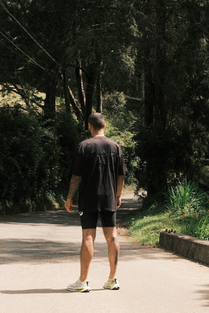 CAMISETA OVERSIZE LEWIS NEGRO SOBRE NEGRO - 720