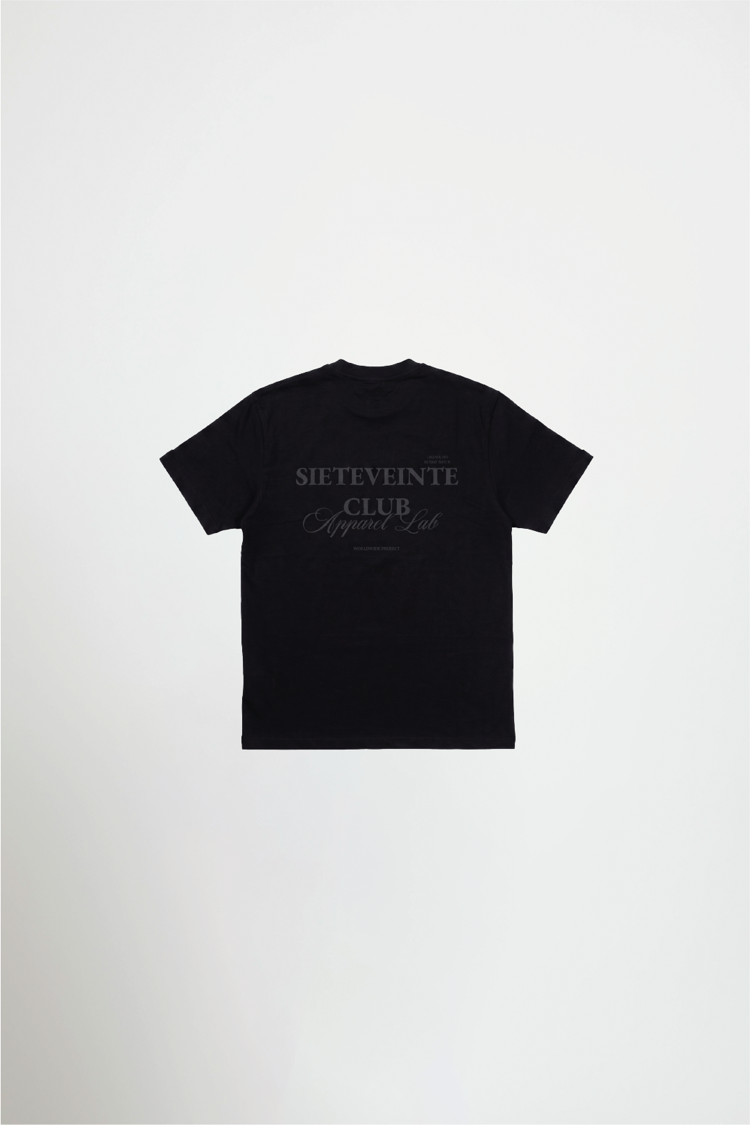 CAMISETA OVERSIZE RAY NEGRO SOBRE NEGRO