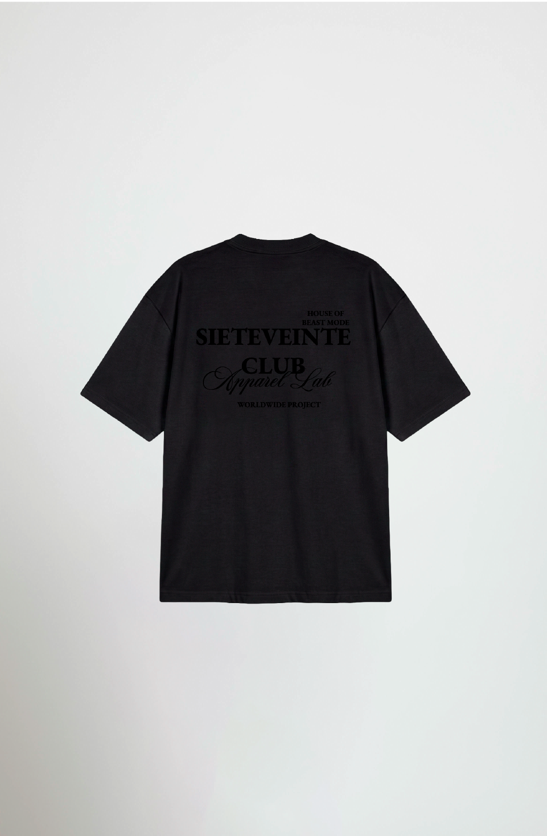 CAMISETA OVERSIZE RAY NEGRO SOBRE NEGRO